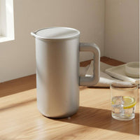 Cold Water Kettle with Lid Easy to Clean Water Jug with Lid Insulated Stainless Steel Vessel for Kitchen