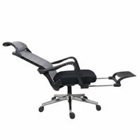 Adjustable spine bolster Ergonomic Recliner with Footrest 360-Degree pivoting Reclining Mesh Chair sturdy Duty Task Seating for Office Workers, video game enthusiasts, Students, Gaming, Studying, Study Room, Relaxing