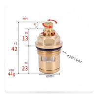 Faucet Valve Cartridge Brass Ceramic Disc Cartridge Faucet Valve Core Sturdy Wear Resistant for Plumbers, Plumbing Maintenance
