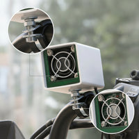 Clamp-on Handlebar Fan Directional Electric Bicycle Fan Space-Saving Air Blower Small for Electric Bikes, Commuting