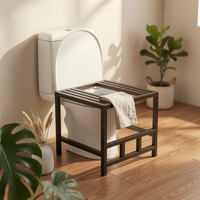 Over-Toilet Squatting Frame Non-Slip Bathroom Accessory Rust-Proof for Seniors