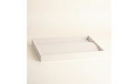 Rectangular Jewelry Tray with Hooks Shallow Necklace Display Tray Soft Necklace Organizer Box with Hooks Elegant for Dresser