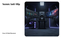 Floor Speaker Stand Elevated Engineered Surround Sound Speaker Stand Heavy Duty Steel Construction for Home Theater Enthusiasts, Studio-Grade Studio