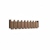 Folding Hooks Piano Key Hook Rail Space-Saving Piano Key Hook Rack Rounded Edges Wall Hanger Heavy-Duty for Design Enthusiasts, Homeowners, Entryway, Hallway, Mudroom, Bedroom
