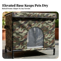 Outdoor Cat Shelter Windproof Weatherproof Stray Cat Shelter Waterproof Pet Kennel Long-Lasting Creature Housing