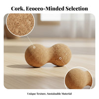 Textured Cork Peanut Massage Ball Uncoated Peanut Massage Ball Grip Fitness Gear Handheld