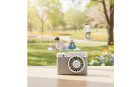 Hands-Unrestricted Wearable Lanyard Fan 2-in-1 Design Mini Desk Fan Quiet Operation Personal Appliance Function for Desktop