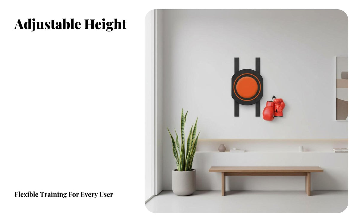 Wall Mounted Punching Pad Space-Saving Design Boxing Wall Target Peel-and-Stick Application Boxing Instructor Hit Absorbing Hit