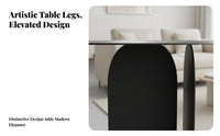 Modern Design Dual-panelPanel Base Table Minimalist Aesthetic Nightstand Space-Saving Household Furniture Multipurpose for Apartment Dwellers, Homeowners, Interior Decorators, Living Room, Bedroom, Entryway, Office