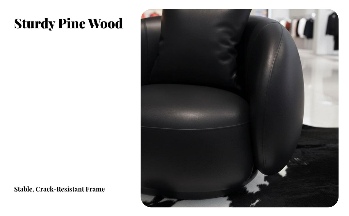 Modern Design Rounded Tub Chair Curved Outline Upholstered Circle Lounger Deep Seat Seating Furniture Multi-Purpose for Business Owners, Interior Designers, Reception Area, Hotel Lobby, Lounge, Living Room
