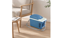 Portable Car Refrigerator Compact 12V Car Fridge Space Saving Mini Fridge with Carry Strap for Travelers, Students, Office