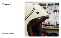 3/4 Retro Helmet Lightweight 3/4 Open Face Helmet Multi-Season Secure Headwear for Motorcyclists, Street Riding, City Commuting