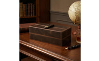 Flip-Top Lid Leather Watch Box Retro Design Personal Storage
