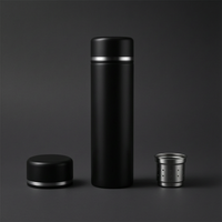 316 Stainless Steel Smart Temperature Display Thermos with Tea Infuser for Car and Business