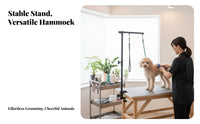 Multi-Functional Grooming Arm with Clamp Space-Saving Pet Grooming Arm Easy Assembly Wobble-Stable for Home Groomers