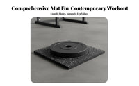 Noise Reducing Shock Absorbing Barbell Pad Shock Resistant Heavy Duty Gym Flooring Long-Lasting Shock Absorbing Equipment Pad Easy to Clean for Weightlifters, Basement