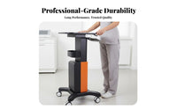 Cosmetic Instrument Trolley 360° Rotating Wheels Cart Esthetician Trolley Cart Sturdy Construction for Hospital