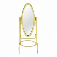 1:12 Scale Floor Mirror Realistic Design Dollhouse Clothes Rack Mirror Small Size