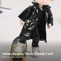 OB11 Doll Clothes Fine Workmanship OB11 Doll Coat Detailed Design Infernal Coat for Hobbyists, Collection Display