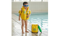 Thickened Child Flotation Vest High Collar Training Swim Vest Front Buckle Kids Life Jacket Molded Surface for Children