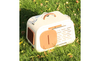 Hard-Sided Pet Carrier Breathable Travel Cat Carrier Bag with Shoulder Strap Handheld for Cats, Small Dogs