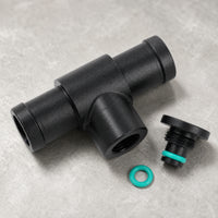 Leak-Resistant Heater Hose Connector with Seal Upgraded Coolant Bleeder Port Sturdy Coolant Bleeder with Plug Sturdy for Engine Bay