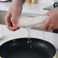 5-Pack Pineapple Mesh Microfibre Cloth, Compact Dishwashing Towel with Hanging Loop, Quick-Dry Tea Towels for Kitchen and Bathroom Cleaning