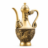 Beverage Pot Ornament Traditional Chinese Decorative Beverage Pot Retro Pitcher for Tabletop, Tea Room