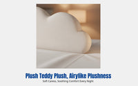Cream pillow-style headboard cushion, plush backrest, soft anti-collision pillow for bedroom, minimalist mat, removable cover