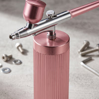 Portable Airbrush Kit with Dual-Action Oxygen Injector for Model Painting, Nail Art, and Cooking