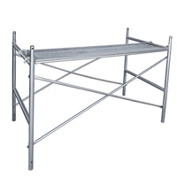 Galvanized Steel Adjustable Height Scaffold Quick Setup Adjustable Scaffolding Platform H-Frame Scaffolding Heavy Duty for Painters, DIY Enthusiasts, Contractors, Home Renovation, Indoor Use, Workshop