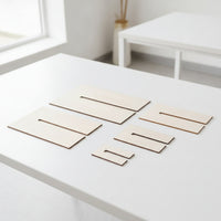 5 Pieces Unfinished Bow Maker Template with Slot Accurate Bow Maker Template Reusable Wood Smooth for Hobbyists