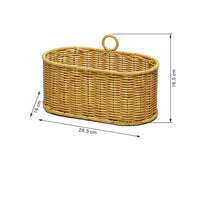 Wall-Mounted Wicker Basket Handwoven Woven Storage Basket Bohemian Design