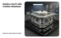 Shockproof Wire Rope Shock Absorber High Stability Vibration Isolator Gimbal Platform Collision Resistant Wire Rope Isolator 304 Stainless Steel for Footage Graphers, Film Professionals, Vehicle Filming, Instrument Protection, Sky Photography