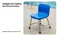 Rust-Proof Lifeguard Chair Rustproof Stainless Steel Lifeguard Stand Heavy-Duty Pool Lifesaving Chair Weather Resistant for Lifeguards, Water Park Attendants, Referees, Beaches, Sports Venues, Beach, Lakeside