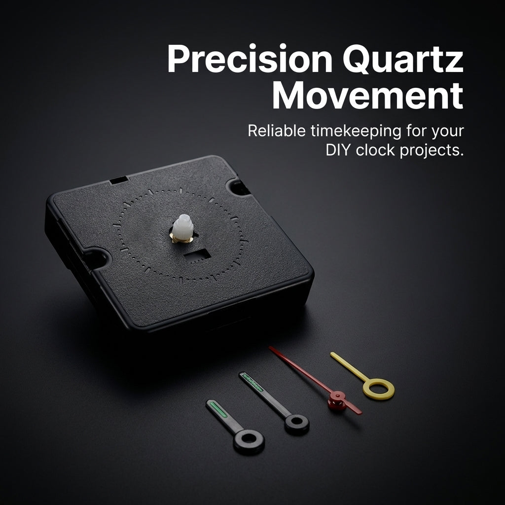 timepiece Movement Motor for Alarm Repair, Replacement Parts with Jumping Second Hand, Bulk Packaging Loose Units for Makers