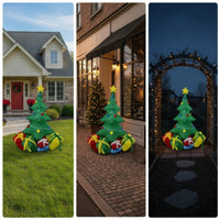 Outdoor Inflatable Christmas Tree Garden Christmas Inflatable Tree Lawn Yard Decoration Festive for Porch