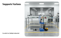 Pneumatic Punch Press Machine Two-Button Button Switch Single Column Pneumatic Press Powerful Pressure Workshop Equipment for Factory Workers, Garage