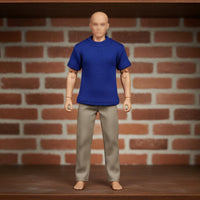 6 Inch Figure Shirt Trendy Design 1/12 Scale Figure Clothes Classic Design 1/12 Scale T-Shirt for Collectors, Hobbyists, Dioramas, Toy Photography