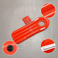 Swimming Buoyant Aid Board with Handles Lightweight Inflatable Kickboard with Handles Easy-to-Carry Beginner-Friendly