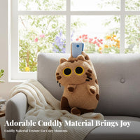 Cat Stuffed Pillow Creative Fastener Design Clothespin Cat Stuffed Ie House Decoration PP Cotton Filled Three-Dimensional Shape