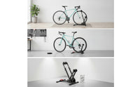 Space-Saving Two-Wheeler Parking Stand Anti-Slip Bike Stand with Adjustable Height Stable Foldable Bike Rack Heavy-Duty for Apartment