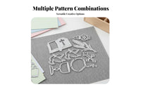 Metal Cutting Die Sturdy and Strong Metal Scrapbooking Die Set Reusable for Scrapbookers, DIY Enthusiasts, Paper Crafts, Memory Book Embellishment
