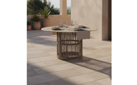 Nordic Patio Set High-End Rope Dining Chair Set Woven Patio Furniture Easy to Match Woven Rope Chair Rust-Proof Metal Frame