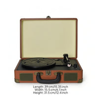 Suitcase Vinyl Player Retro Portable Vinyl Player Portable Turntable Vintage for Music Lovers, Travel, Bedroom
