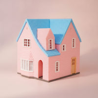 1/64 Model Villa Mini Villa Model Decorative Dollhouse for Collectors, Hobbyists