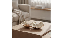 Metal Leaf Tray Textured Leaf Tray Elegant for Coffee Table, Console