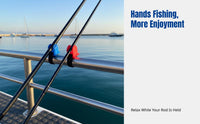Fishing Rod Stand, U/A Shape Guardrail Bridge Mount, Boat Fishing Support, Rod Protection, Random Color