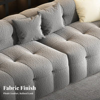 Scalloped Back Armchair Modern Minimalist Design Reception Couch Plush Upholstery Lounge Seating for Hotel Managers, Beauty Salon, Office Waiting Room