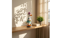 Resin Duck Statue with Hat Hand-Painted Garden Duck Statue Outdoor Whimsical for Homeowners, Courtyard